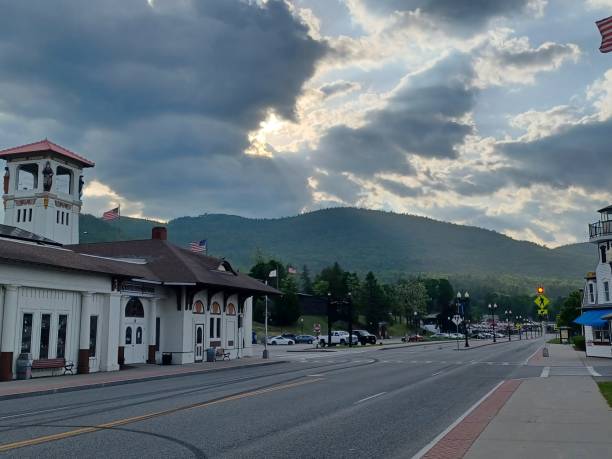 istock Downtown Street In Adirondacks 2169501808