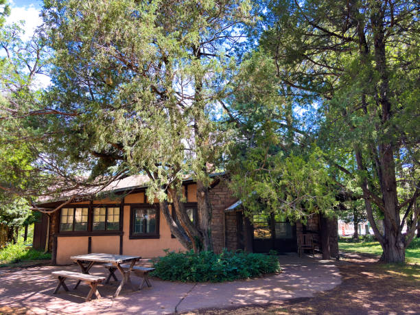 Los Alamos, NM: The downtown home of Robert Oppenheimer during the 1940s Manhattan Project; Oppenheimer was the wartime head of Los Alamos Laboratory.