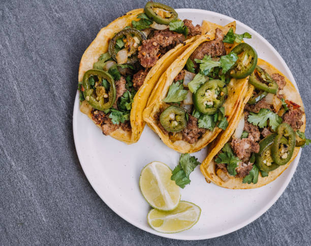 istock Spicy Mexican street tacos 2169503065