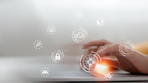 istock Digital transformation change management, internet of things. new technology bigdata and business process strategy, customer service management, cloud computing, smart industry. Ai technology. 2169511191