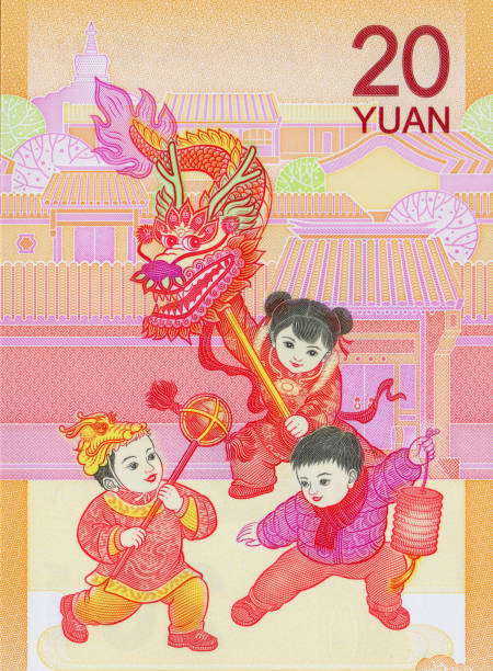 Chinese Dragon Dancing Pattern Design on Bankonte