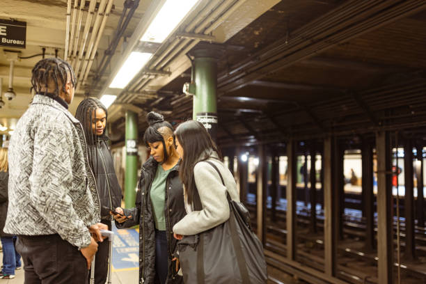 istock Diverse Group of Students on NY Subway Platform 2169523746