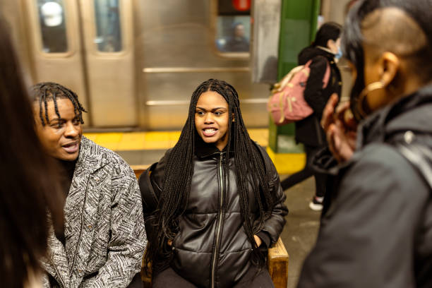 istock Diverse Students Conversing in New York Subway 2169523750