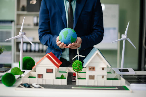 istock Business team people planning hand using laptop for working technology and business Net zero and carbon neutral concept.NET ZERO 2169529180