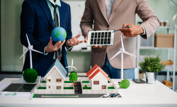 istock Business team people planning hand using laptop for working technology and business Net zero and carbon neutral concept.NET ZERO 2169529208