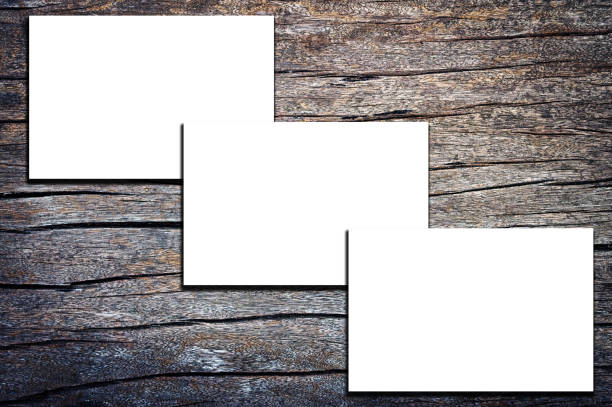 istock White postcard or paper on old wooden background 2169529624