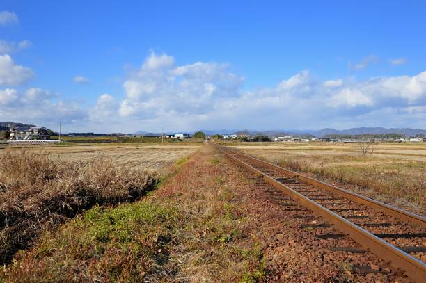 istock Local train rail running through the countryside 2169534037