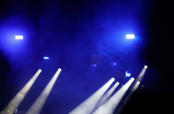 istock Blue light at a concert. Abstract background 2169535413