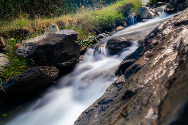 Beautiful waterfall in a river, in Pirineos, Huesca (Spain