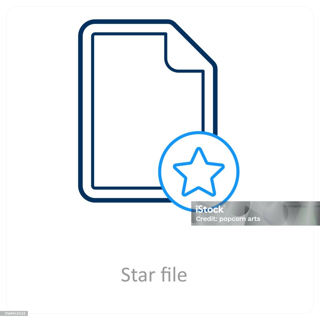Download File Star Star File Stock Illustration - Download Image Now - Concepts, Concepts ...