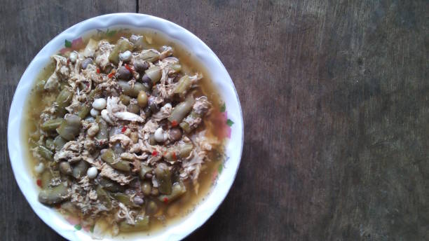 istock Eggplant curry with egg, meat, chili, food, water 2169546553