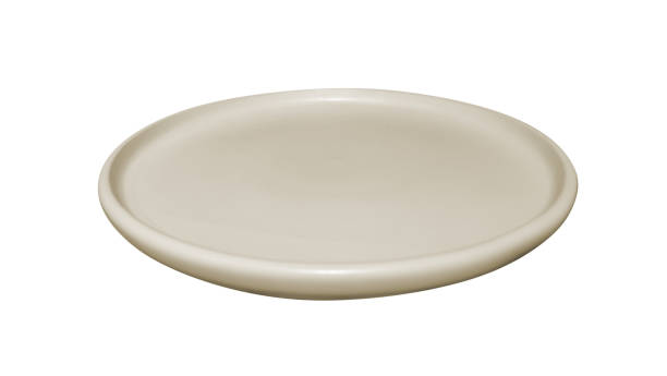 istock Clay ceramic dish, pottery platter isolated on white background 2169557434