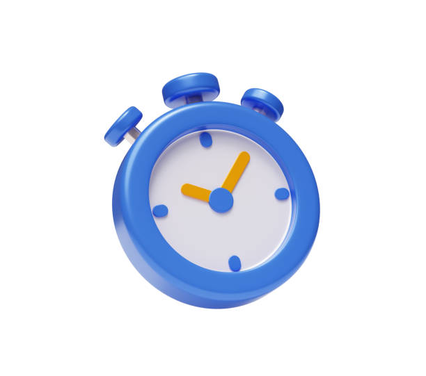 istock Blue stopwatch clock fast service urgent work stopwatch illustration 2169558463