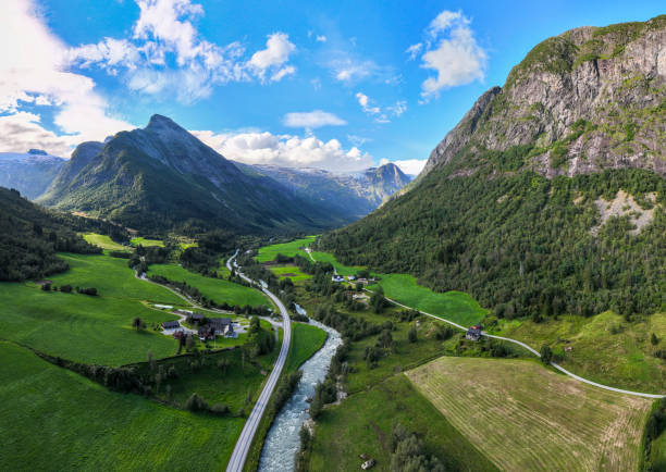 istock Scenic road through Norwegian mountain valley 2169560428