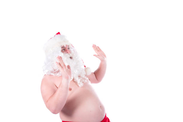 istock Santa Claus is on a diet. White background. 2169567739