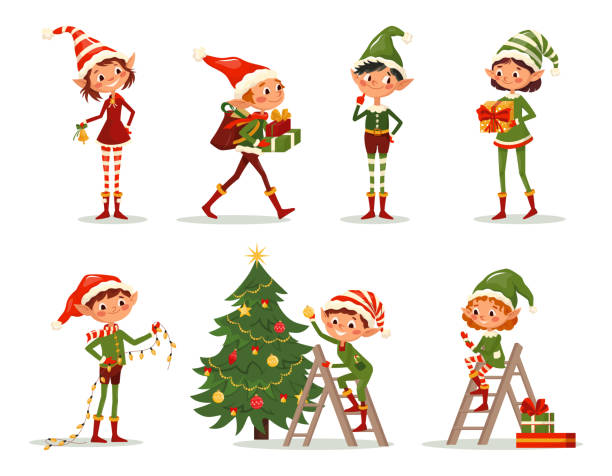 25,800+ Father Christmas And Elves Stock Photos, Pictures