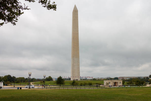The Washington monument obelisk at the mall, Washington DC, USA