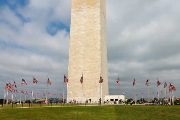 The Washington Monument Obelisk in National Mall, Washington DC, USA