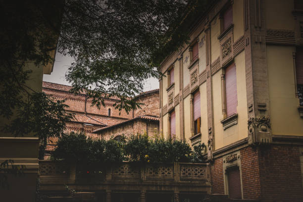 Inner garden in old italian house