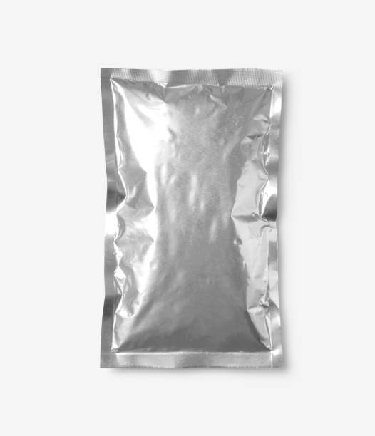 istock aluminium Plastic bag, illustration, isolated on white background, 3d illustration, 3d rendering, realism, photo realistic 2169597266
