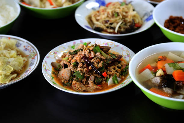Experience the unique flavor of authentic Isaan-style larb.