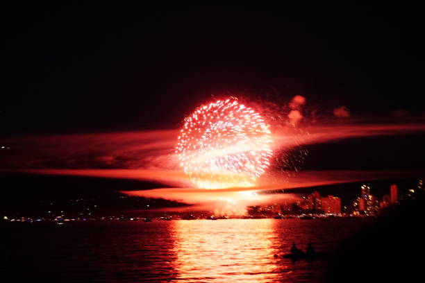istock Fireworks and Kayaks Over Vancouver Harbor 2169614077