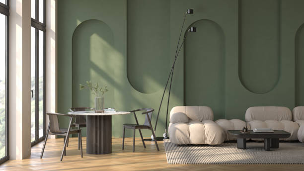 istock Modern style conceptual interior room 3d illustration 2169615490