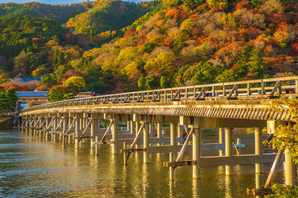 View from Togetsukyo Bridge, Arashiyama, Kyoto Prefecture