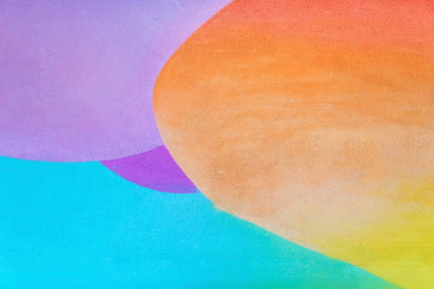 Colorful orange and purple wall  background
