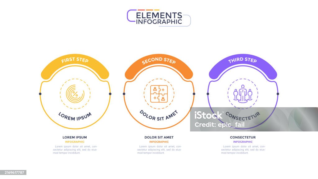 Program Circular Easy Infographic Elements Of Circular Choice Template With 3 Options Steps ...