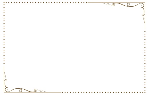 Points Point Border Vintage Border Consisting Of Points And Corners For Graphic Elements ...
