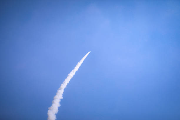 Yasothon Province, Thailand - 12 May 2024: Yasothon Rocket Festival, where rockets are lit and a ritual to ask for rain from the gods so that water can be used for agriculture, according to beliefs. There is a rocket-lit competition to find the winner, with cash prizes for the winner.