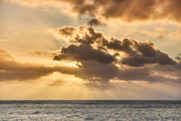 Beautiful sunset over the ocean
