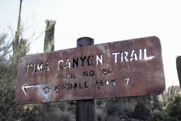 istock Pima Canyon Trail sign 2169621682