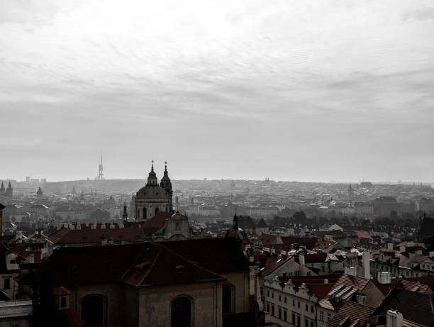 A haunting look over the Prague city