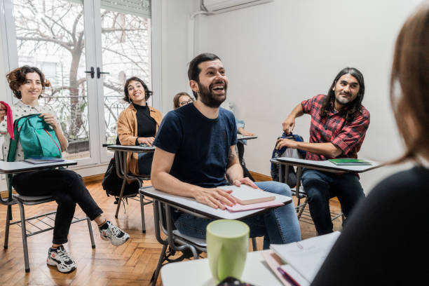 istock Students listening teacher in the classroom 2169625643