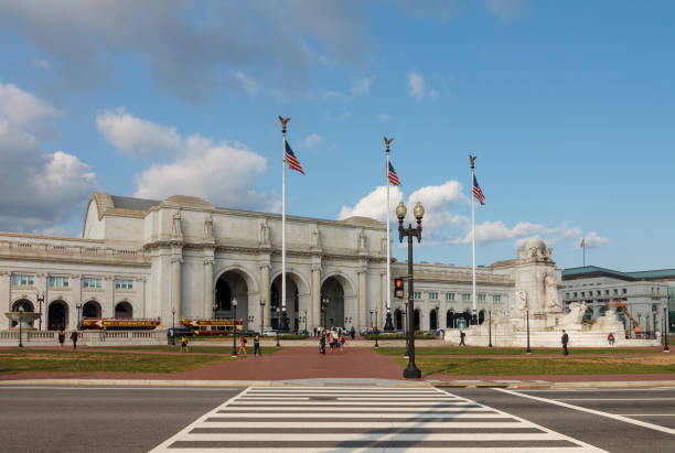 Union Station Facade Monument in Washington DC, USA