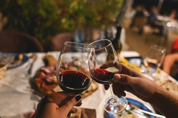 istock wine glasses with antipasti 2169648698
