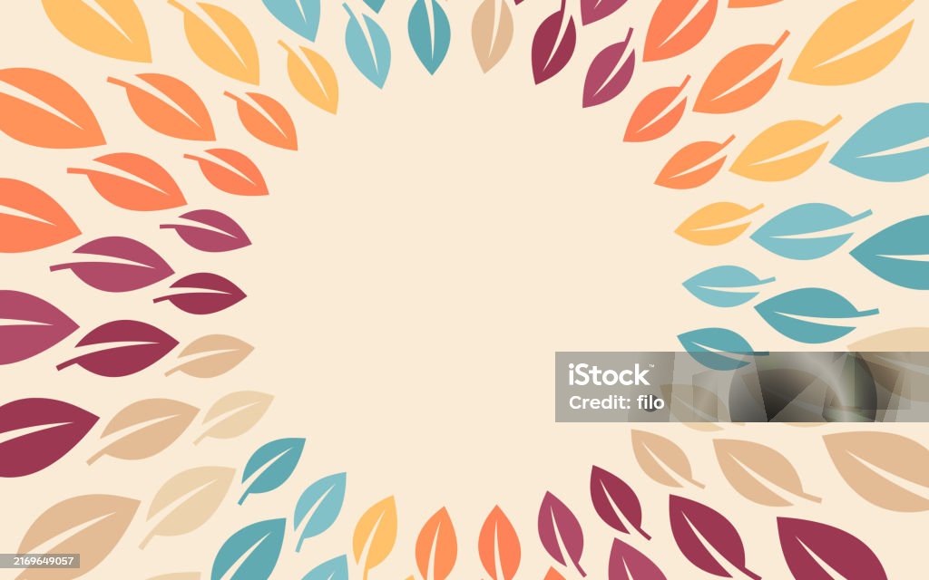 Circular Fall Backdrops Autumn Leaves Falling Curve Circle Fall Elegant Background Stock ...