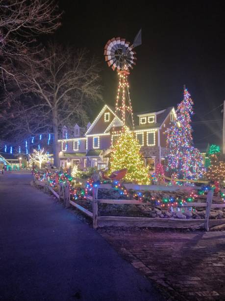istock Christmas Village At Night 2169651140