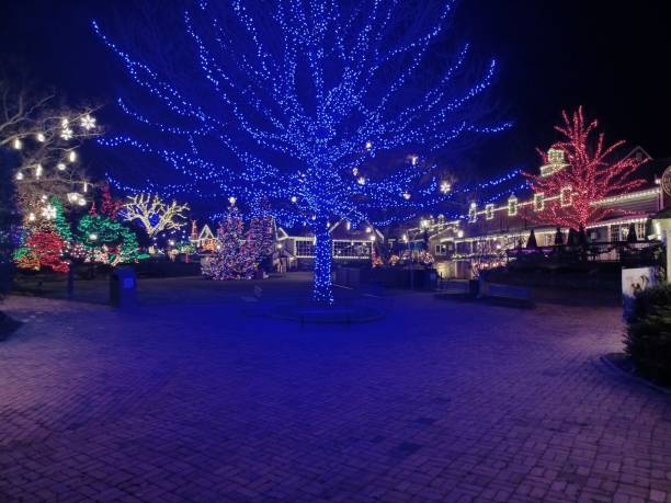 istock Christmas Village At Night 2169651161