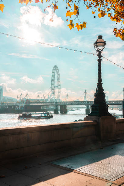 London, UK - February 12, 2023: London Eye, London, United Kingdom.