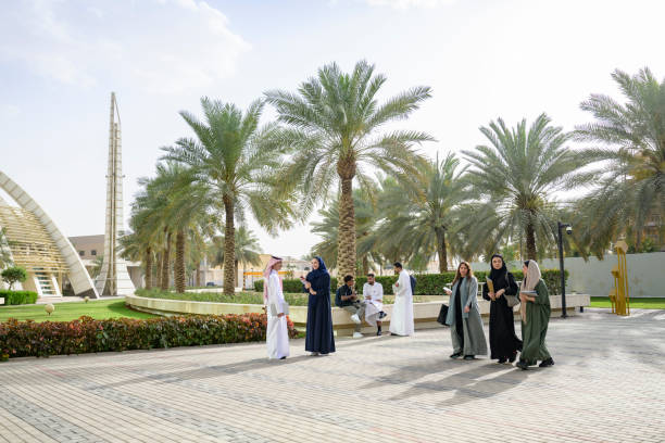 istock Students at coeducational university in Saudi Arabia 2169658824