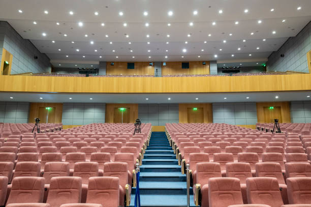 istock Rows of empty seats in university auditorium 2169658858