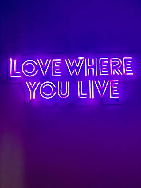istock Glow Sign Love Where You Live 2169661195