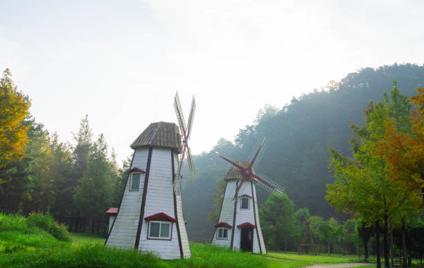 Damyang Metasequoia Land Windmill (August 20, 2024, Damyang Metasequoia Land, Damyang-gun, Jeollanam-do, Korea)