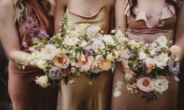 istock Bridesmaids with wedding bouquet 2169675402