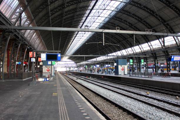 istock Amsterdam Central Station platform in Amsterdam, Netherlands 2169682528
