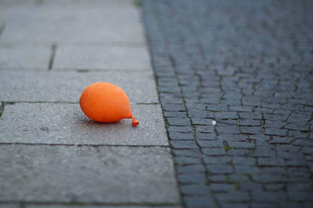 Floating Hope on a Cobblestone Path