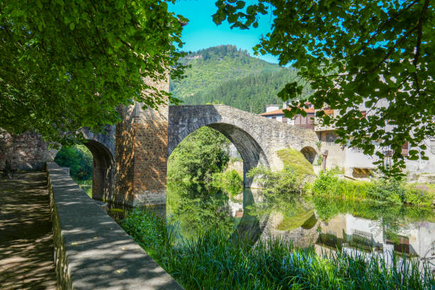 Balmaseda Basque country Spain  The old bridge.